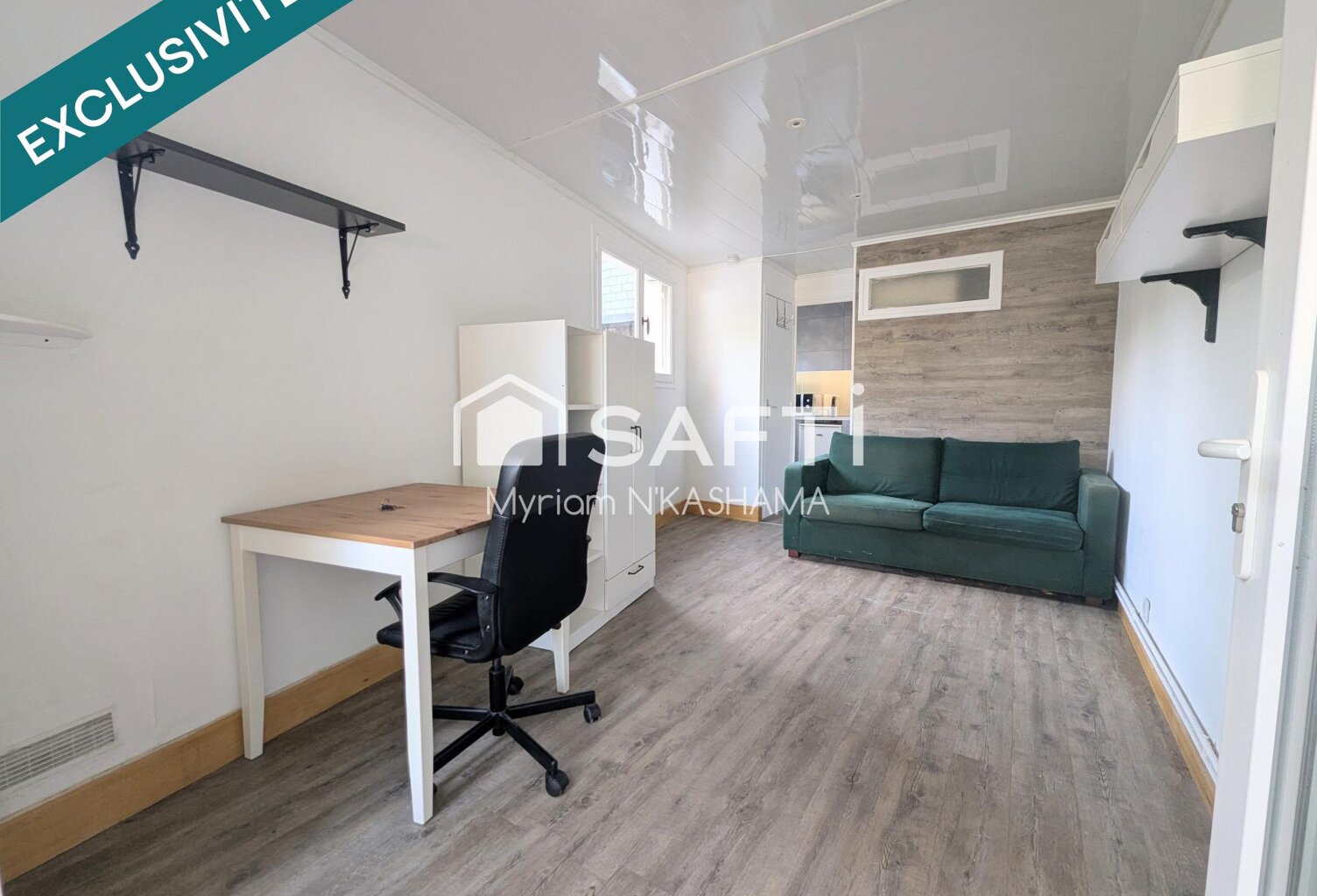 ROUEN  STUDIO 18 m²  ENTRE BEAUVOISINE ET BOULINGRIN — photo 1
