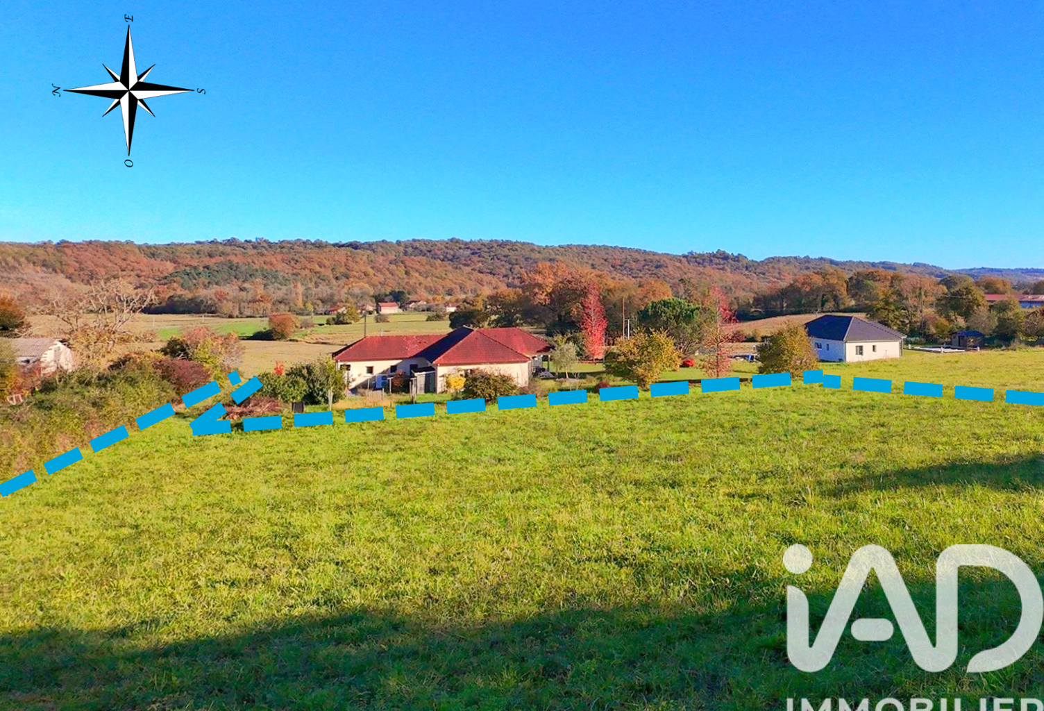 Vente Terrain à bâtir 3 443 m&sup2; — photo 1