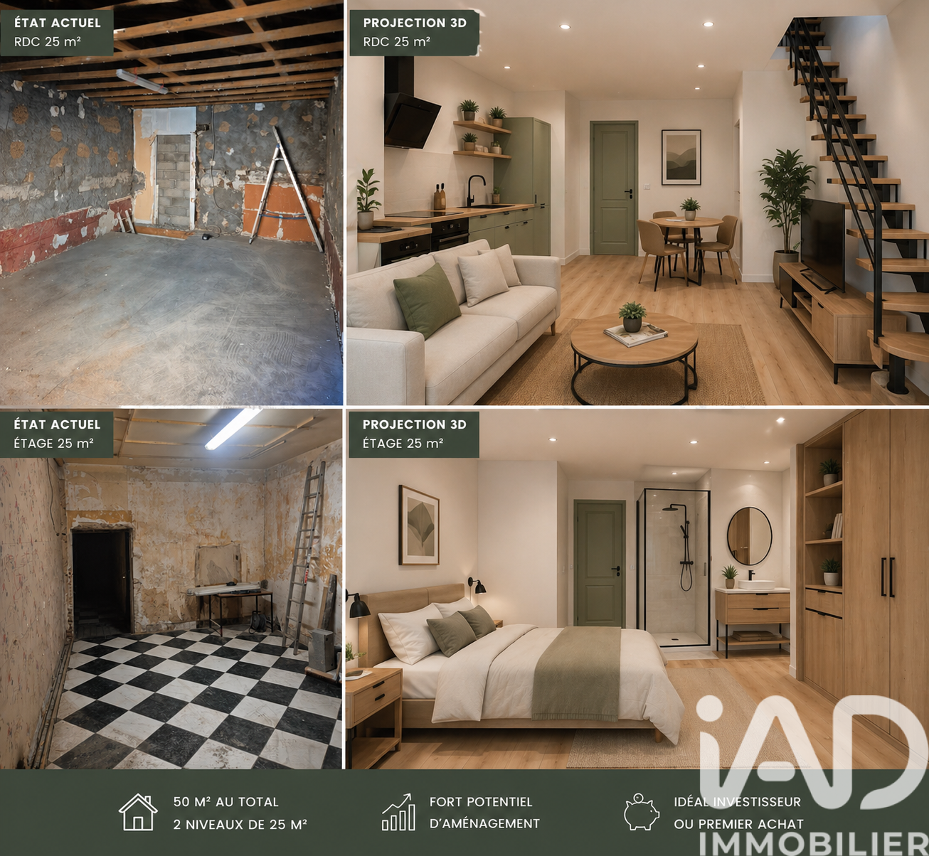 Appartement à vendre, 2 pièces, 50 m², Beaurepaire