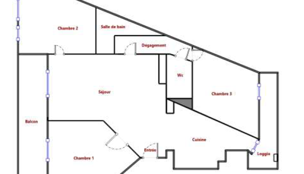 Appartement 4 pièces  à louer Marseille 5eme 13005