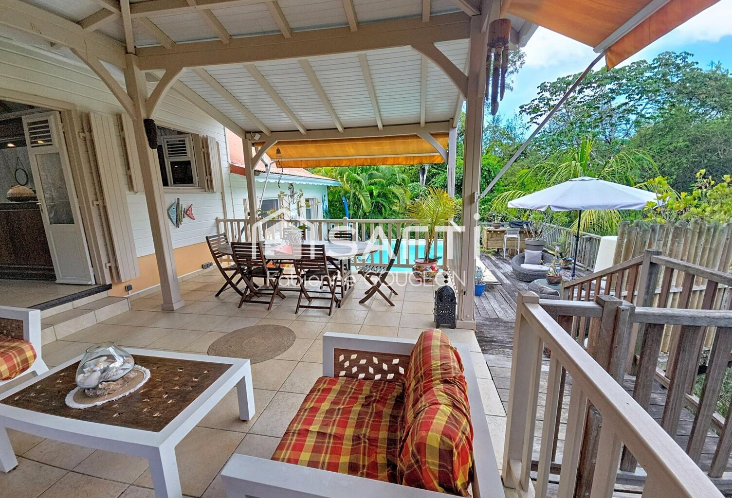 Villa atypique avec studio, piscine et jardin tropical  Pointe du Boutk — photo 1
