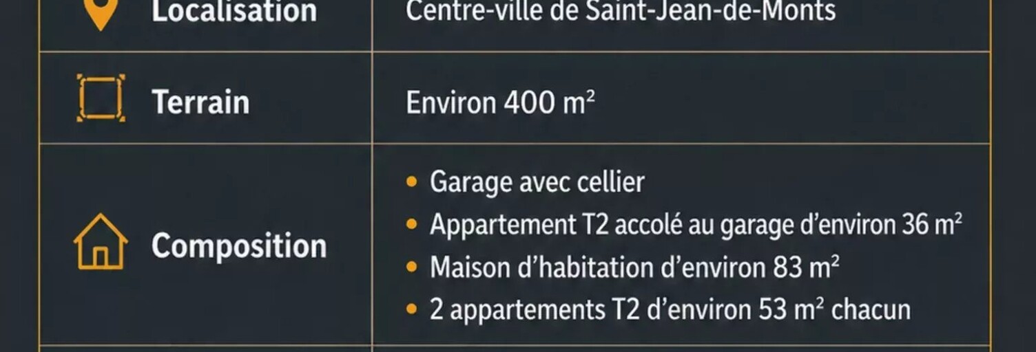 Immeuble   m² à vendre à Saint-Jean-de-Monts (85160)