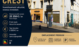 Immeuble  230 m² à vendre à Crest (26400)