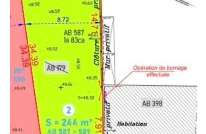 Vente Terrain 244 m&sup2; — photo 2