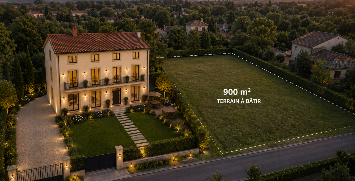 Ensemble immobilier avec maison 200m2 + terrain constructibl — photo 1