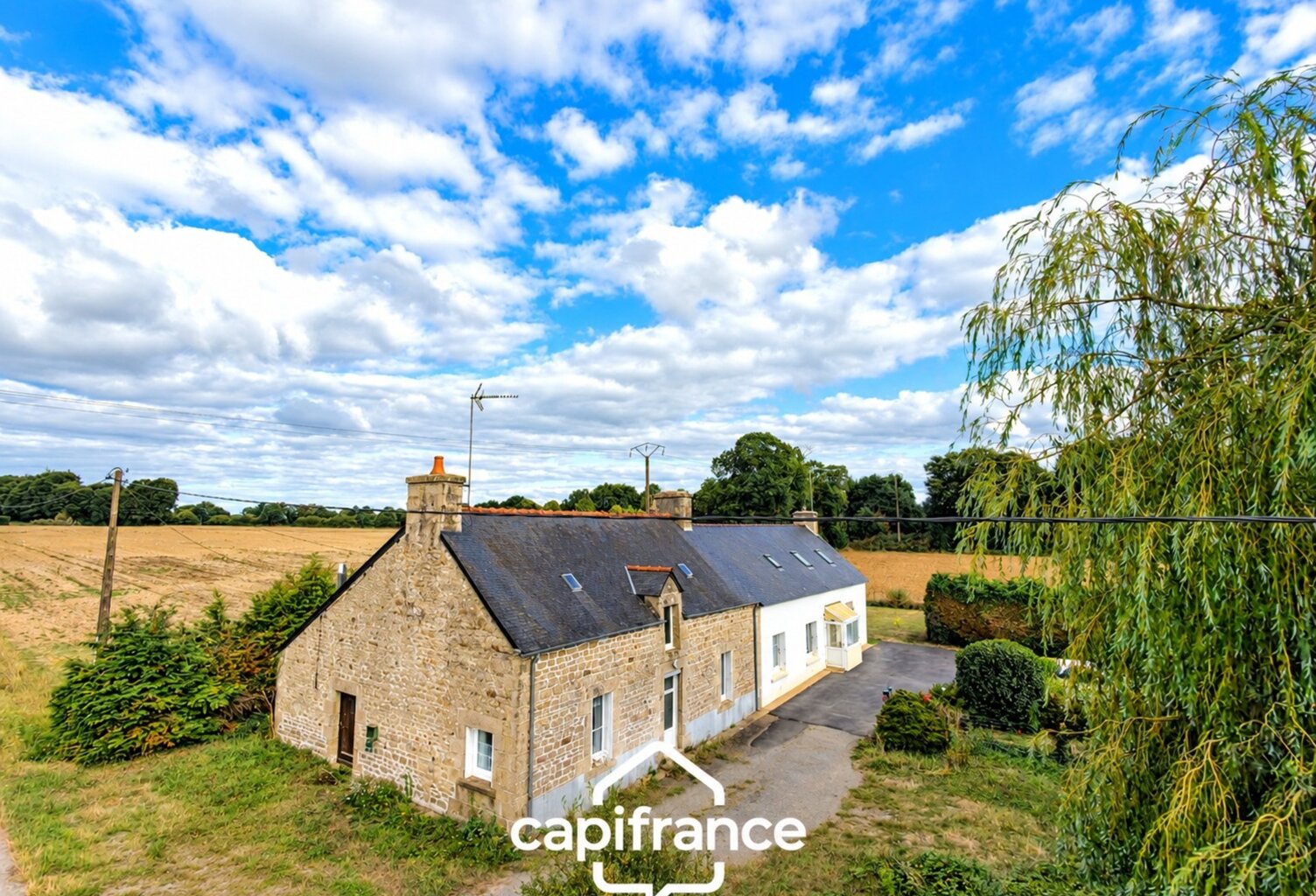 Maison à vendre proche Pontivy – 85 m² – 2 chambres – terrain 807 m² – garage – fort potentiel — photo 1