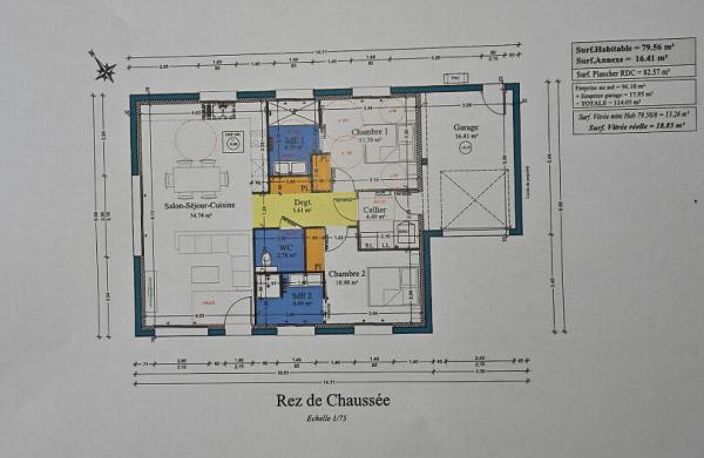 Maison  4 pièce(s) 79.56 m2 — photo 2