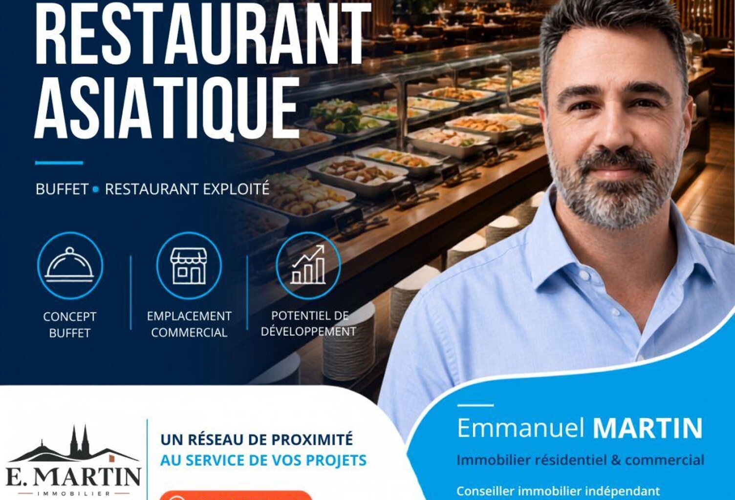 Vente Restaurant 1 400 m&sup2; — photo 1