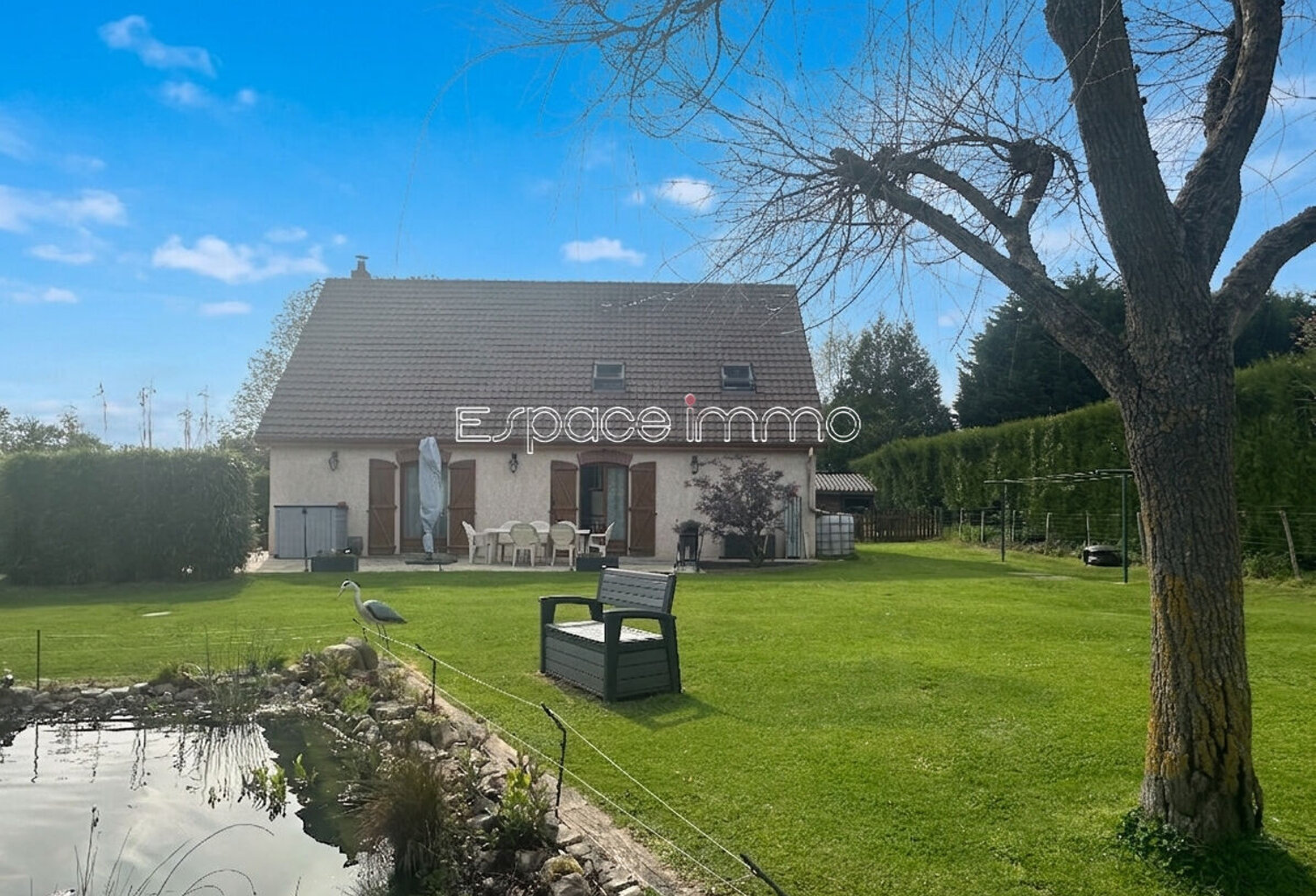 Maison individuelle vivable de plain pied  - 133m²  - 4 chambres - 1932m² de terrain - Sainte Croix Sur Buchy — photo 1