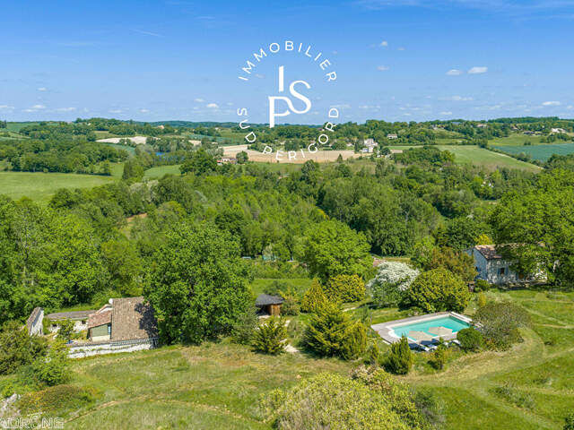 Maison en pierre avec Gîte sur 6 hectares, Villeréal — photo du bien