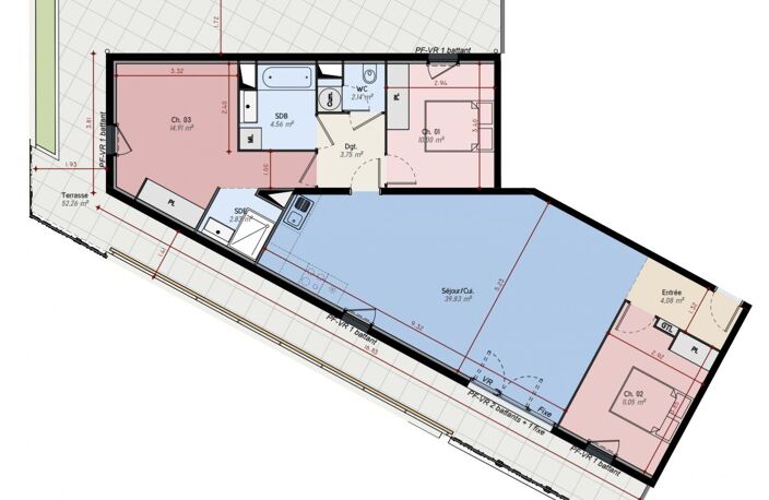 Vente Appartement 4 pièces — photo 3