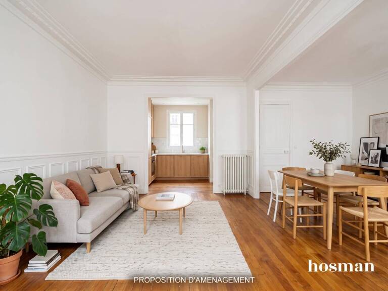 Charme de l'ancien ! 3 pièces traversant de 58 m² - Rue Collette, Paris 17e — photo 1