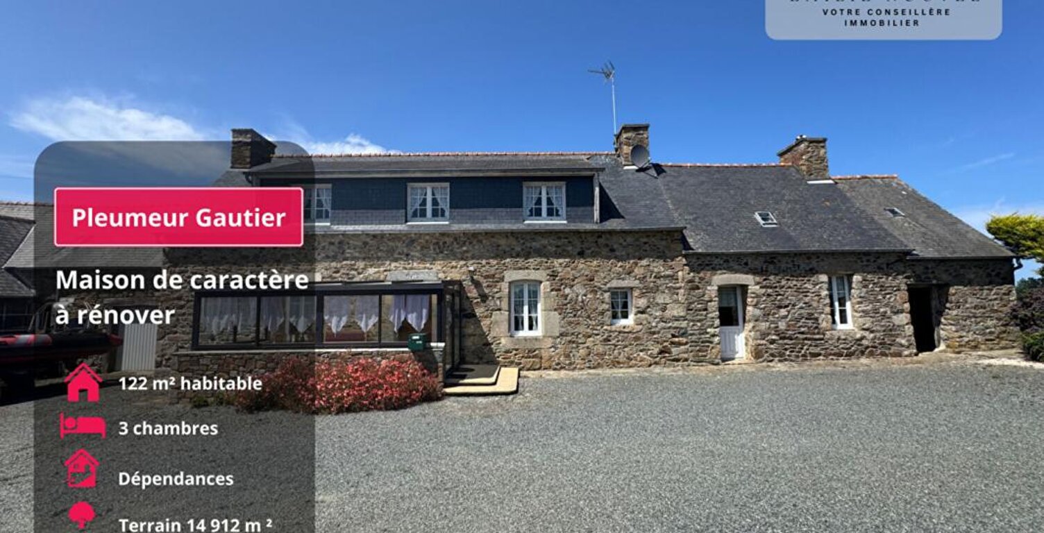 Corps de ferme en pierre à Pleumeur-Gautier , 4 ch potentielles ,Dépendances , 14 912 m² ,Proche plages (Côtes-d'Armor) — photo 1