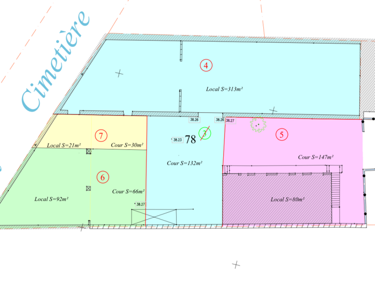 Locaux commerciaux 426 m2 + 228 m2 de parking — photo 1