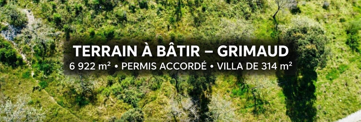 Terrain  6922 m² à vendre à Grimaud (83310)
