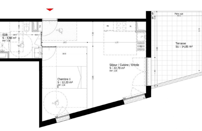 Vente Appartement 2 pièces — photo 2