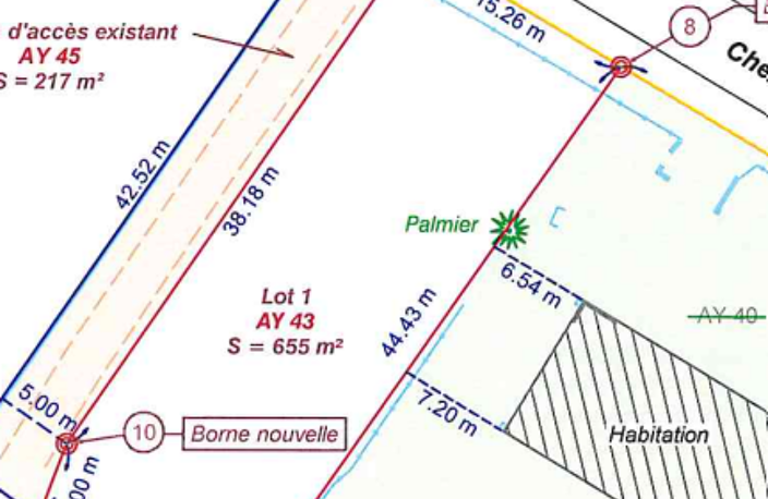 Vente Terrain à bâtir 655 m&sup2; — photo 2