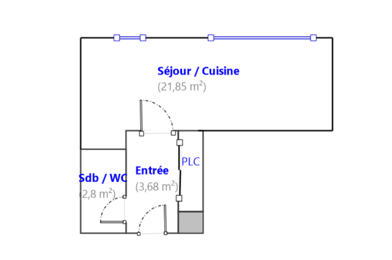 Appartement 1 pièces 129000 €