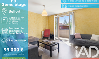 Appartement 3 Pièces 66 m² à vendre à Belfort (90000)