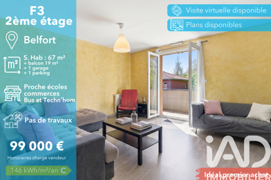 Appartement 3 pièces 99000 €