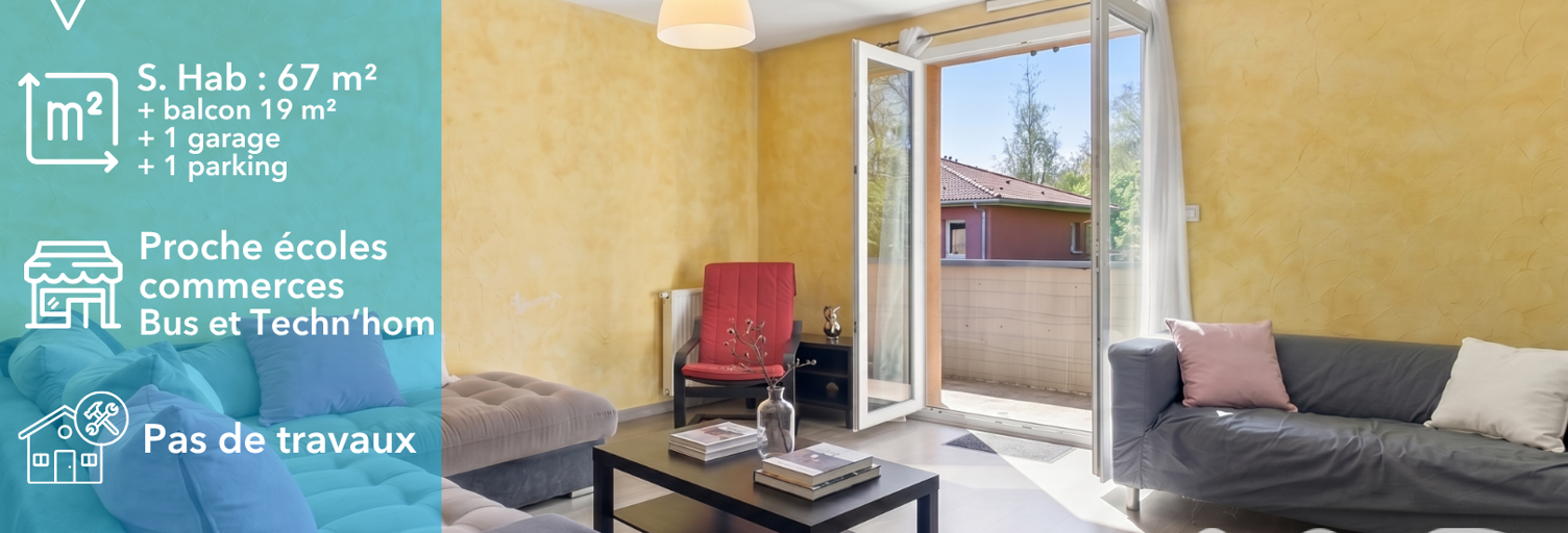 Appartement 3 Pièces 66 m² à vendre à Belfort (90000)