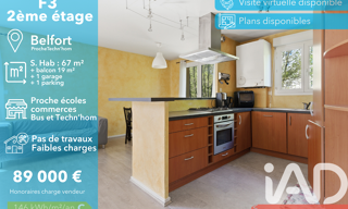 Appartement 3 Pièces 66 m² à vendre à Belfort (90000)