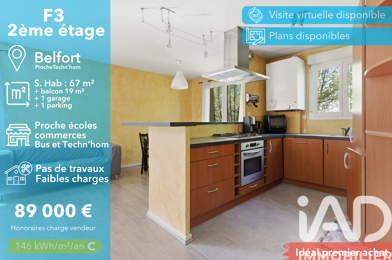 Appartement 3 pièces 89000 €