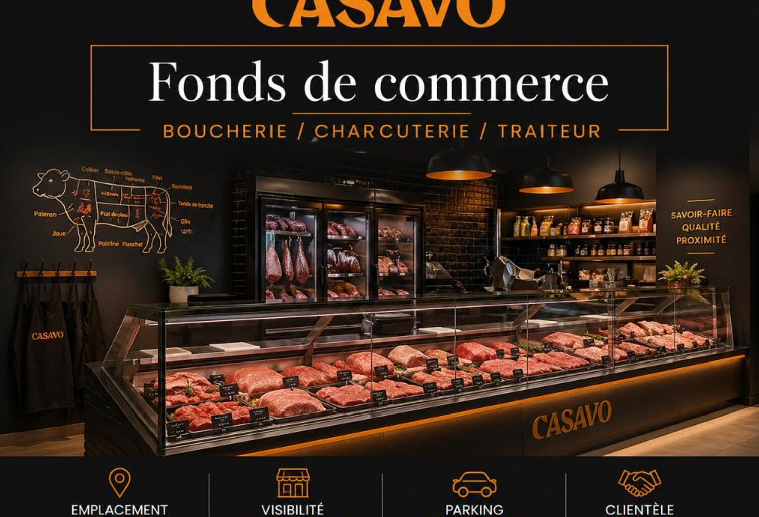 Sud Bordeaux - Fonds de commerce Boucherie / Charcuterie / Traiteur — photo 1
