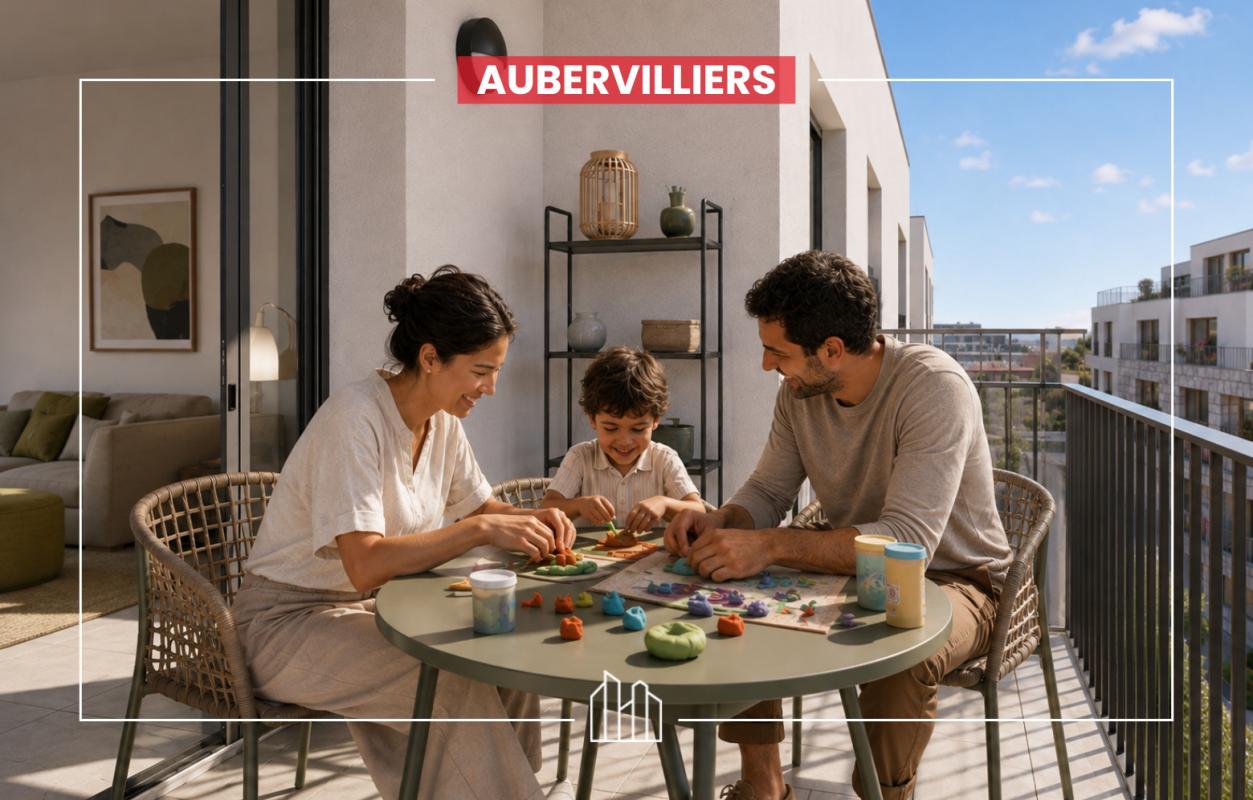 Aubervilliers Appartement 3 pièces 58 m²
