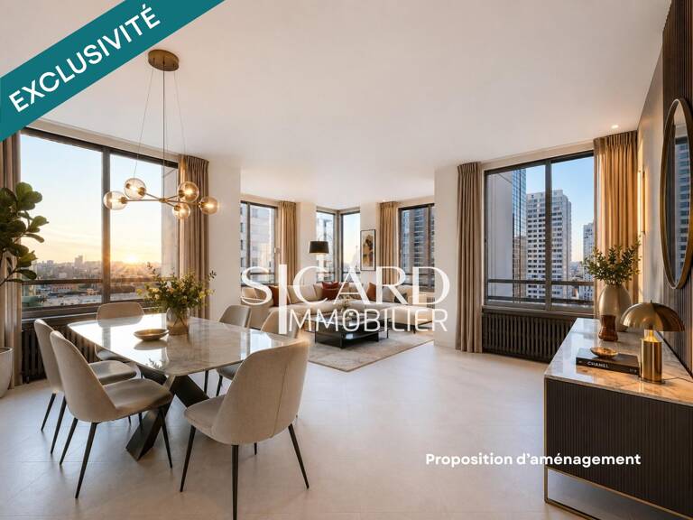 Appartement rénové, étage élevé, vue Seine - Paris 15 — photo 1