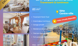Appartement 3 Pièces 85 m² à vendre à Sète (34200)
