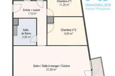 Appartement 3 pièces 239000 €