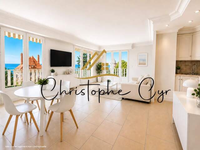 BIEN RARE À LA VENTE – VUE MER À CANNES — photo du bien