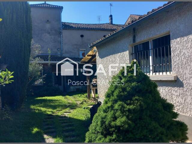 Maison en pierre 130m2, 3 chambres, jardin, garage — photo du bien