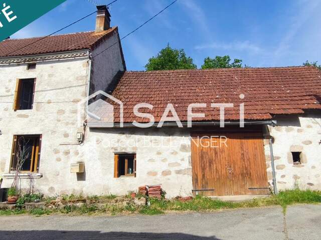 Rare : Maison en pierre habitable + grange attenante dans un site naturel classé des Gorges de la Sioule. Le charme de l'ancien avec la possibilité de doubler votre surface ! — photo du bien