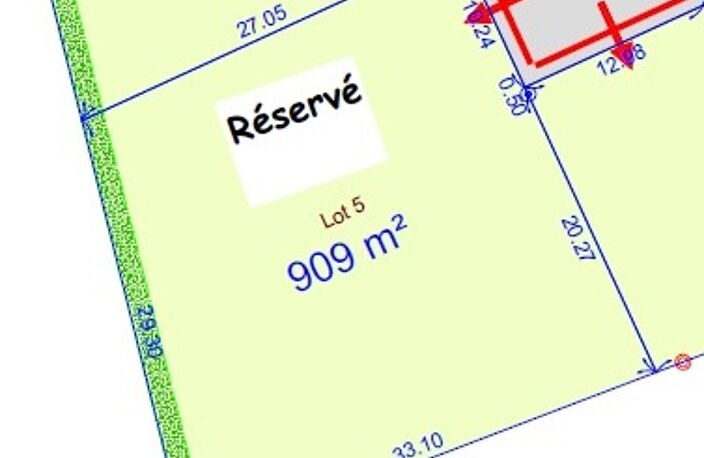 Vente Terrain à bâtir 909 m&sup2; — photo 3