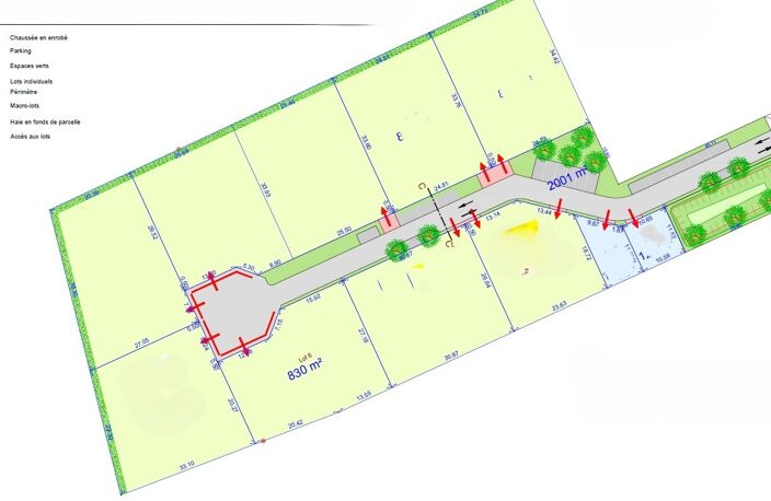Vente Terrain à bâtir 830 m&sup2; — photo 2