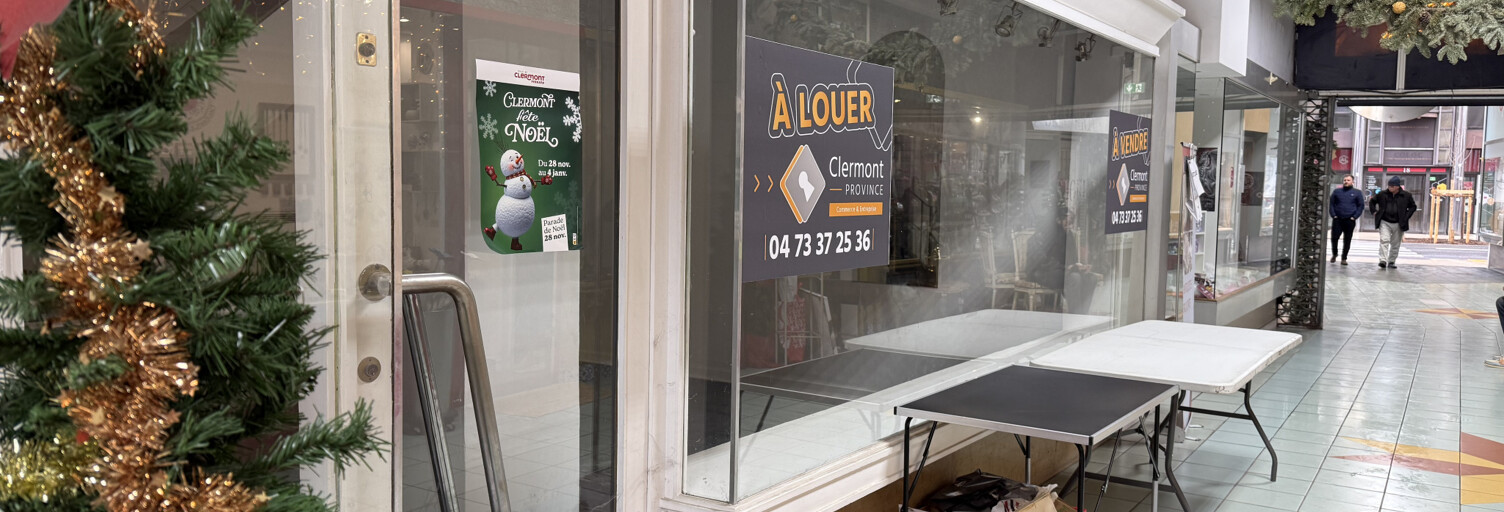 Commerce  50 m² à louer à Clermont-Ferrand (63000)