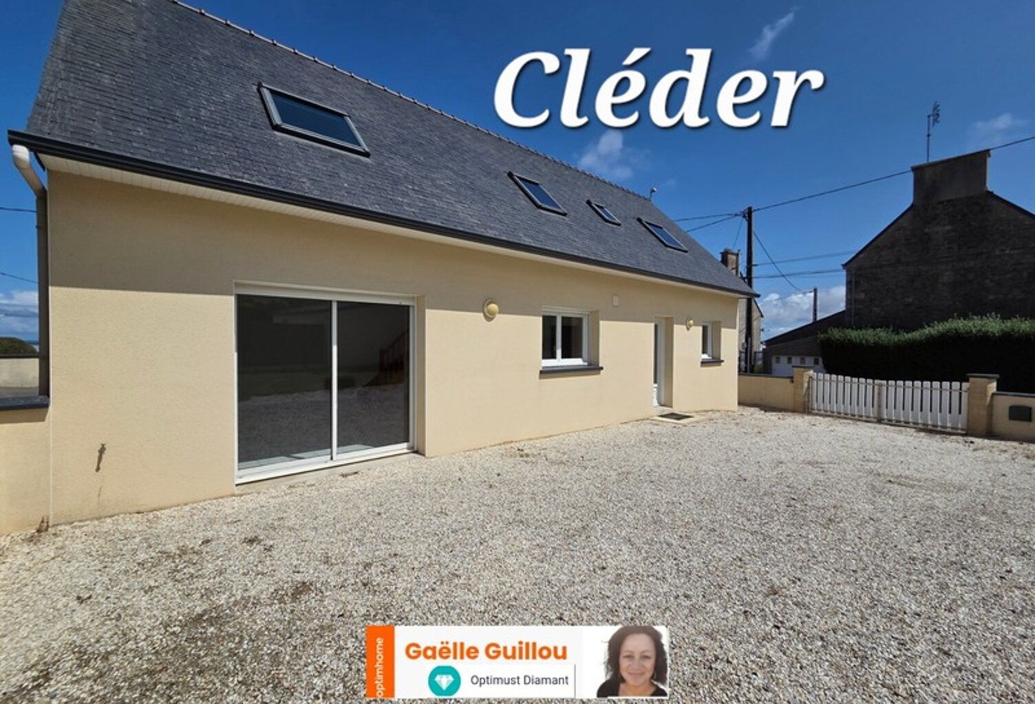 CLEDER : Maison traditionnelle de 108m² - vie de plain pied - Garage et jardin clos — photo 1