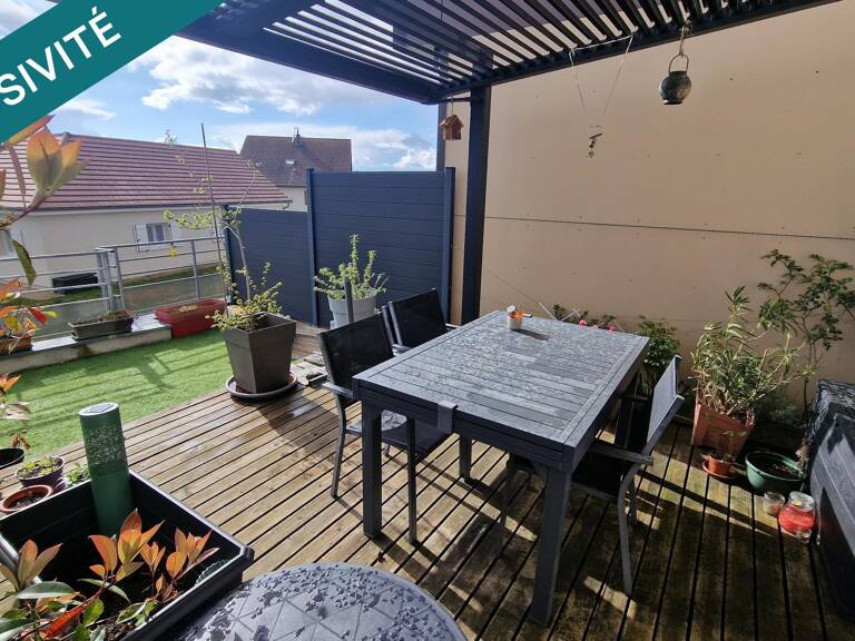 Investissement uniquement  Nue-propriété (occupé)  Duplex RDC 81m2 avec terrasse, garage  Saône — photo 1
