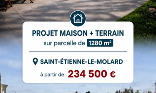 Terrain  1280 m² à vendre à Saint-Étienne-le-Molard (42130)