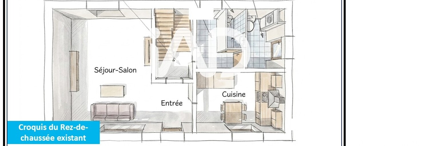Maison 5 Pièces 121 m² à vendre à Saint-Fraimbault-de-Prières (53300)