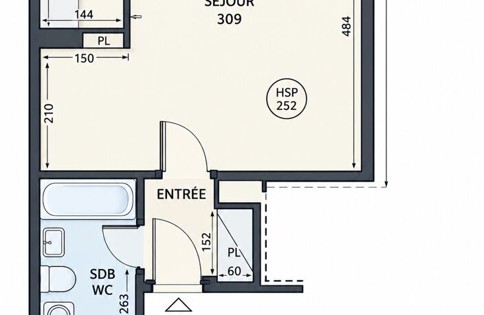 Vente Appartement 1 pièce — photo 2