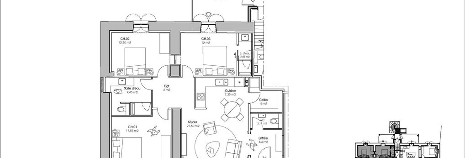 Appartement 4 Pièces 102 m² à vendre à Vichy (03200)