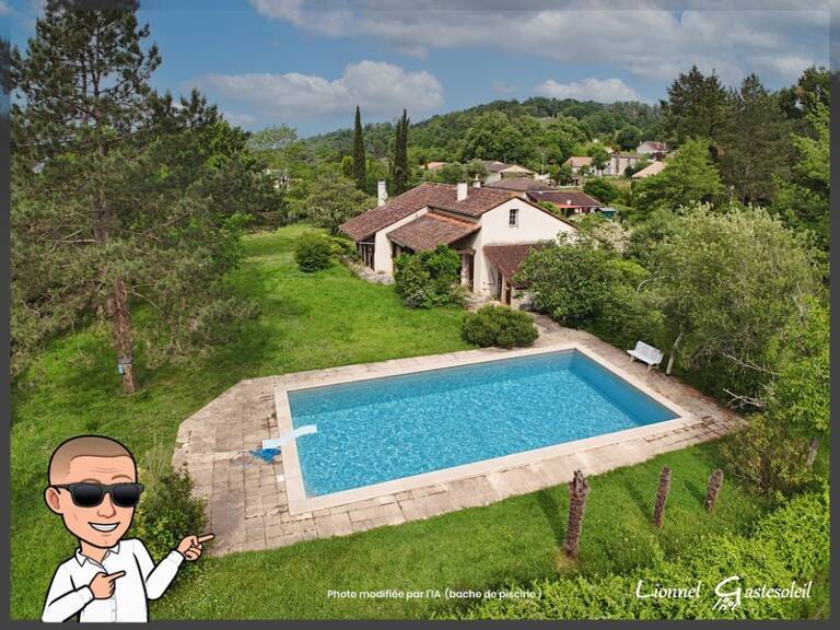 Maison à vendre avec piscine 9 pièces 4 chambres sur la commune de MONTCARET en Dordogne (24) — photo 1