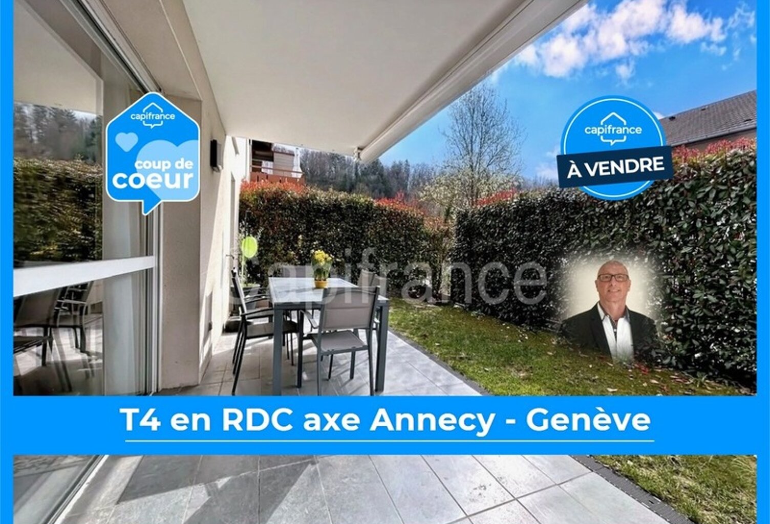 Grand T4 87m² récent, 1 parking privatif, garage + sd parking possibles en sus , axe Annecy – Genève (74) — photo 1