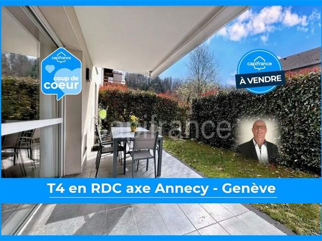 Grand T4 87m² récent, 1 parking privatif, garage + sd parking possibles en sus , axe Annecy – Genève (74) — photo du bien