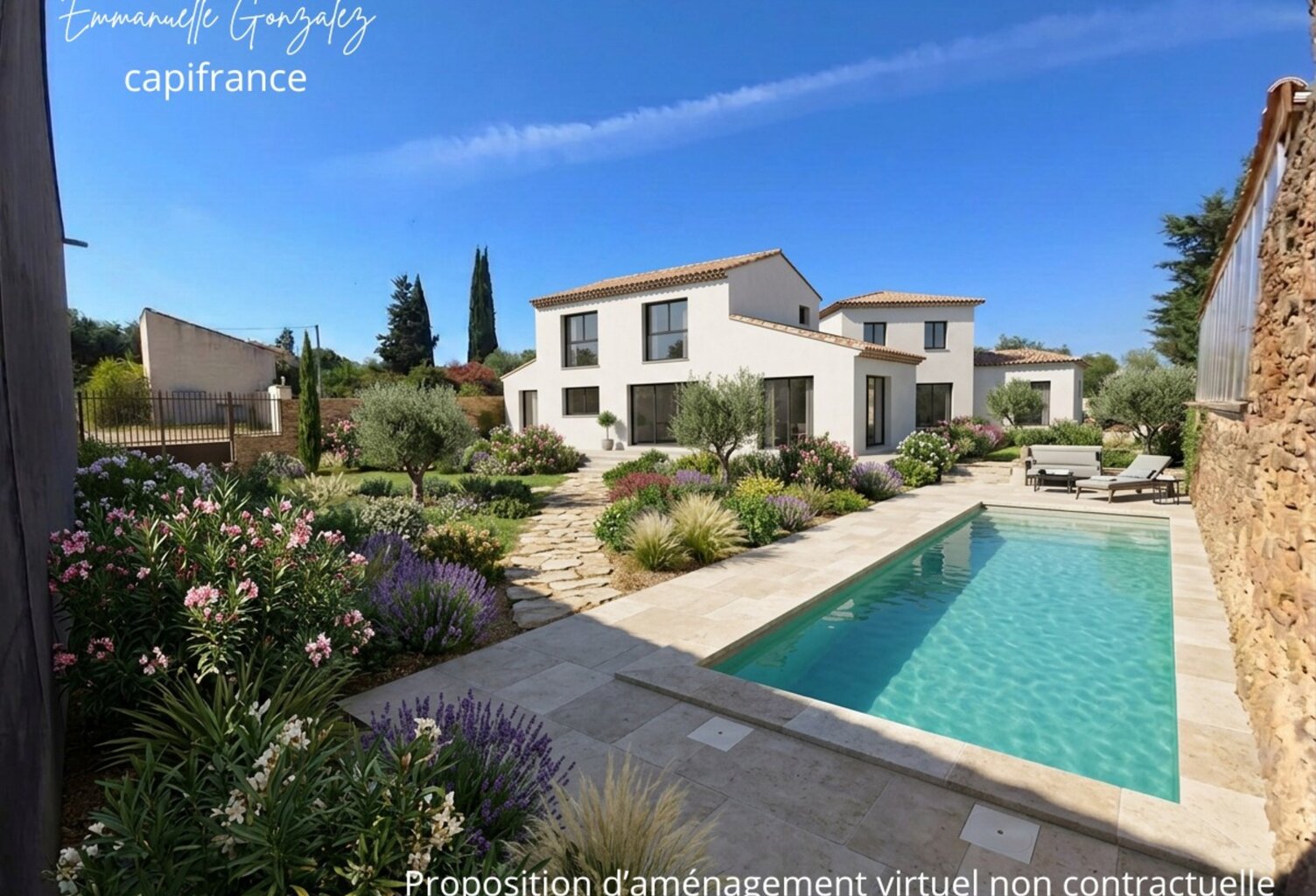 Terrain viabilisé constructible de 388 m² FOUZILHON (34) — photo 1