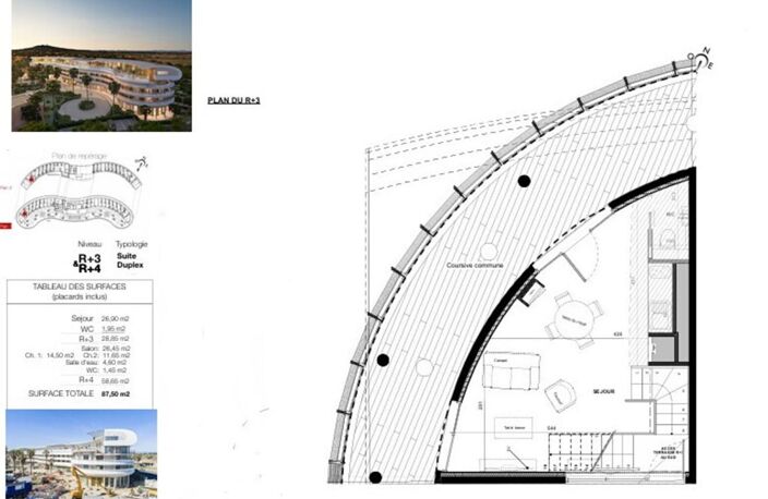 INVESTISSEMENT DUPLEX DE LUXE 87,5 m² au Coeur du Village Naturiste : Prestations Hôtelières (Piscine, Jacuzzis), Vue Port et Réserve Naturelle — photo 3
