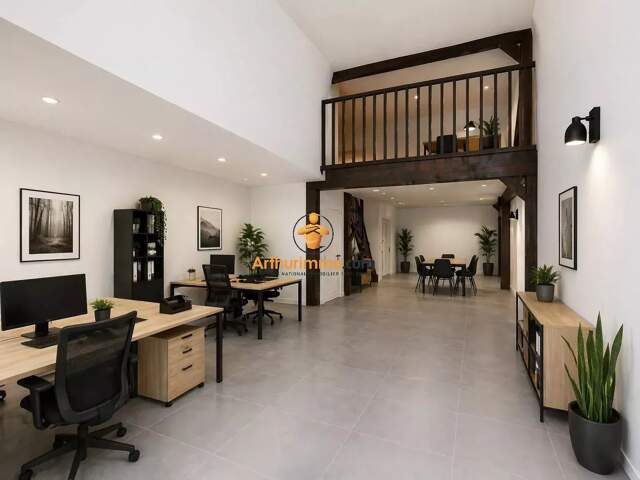 Bureau – Local professionnel 142 m² + mezzanine 50 m² – Tarbes, Place Marcadieu — photo du bien